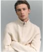 Men's Barbour International Enfield Funnel Neck Jumper - Whisper White