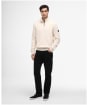 Men's Barbour International Enfield Funnel Neck Jumper - Whisper White