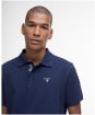Men's Barbour Tartan Pique Polo Shirt - Inky Marl