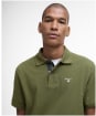 Men's Barbour Tartan Pique Polo Shirt - Wintermoss
