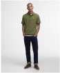Men's Barbour Tartan Pique Polo Shirt - Wintermoss