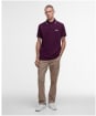 Men's Barbour International Evan Tipped Polo Shirt - Potent Merlot