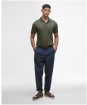 Men's Barbour Thornaby Tailored Polo Shirt - Mid Olive
