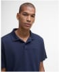 Men's Barbour Westerdale Textured Tailored Polo Shirt - Navy