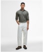 Men's Barbour Margrove Long Sleeved Tailored Polo Shirt - Mid Olive