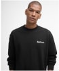 Men's Barbour Firbank Relaxed Crew Neck Sweatshirt - Black