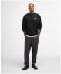 Men's Barbour Firbank Relaxed Crew Neck Sweatshirt - Black