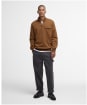 Men's Barbour Lowgill Relaxed Half Zip Sweatshirt - Umber