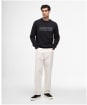 Men's Barbour International Essential Graphic Crew Sweatshirt - Black