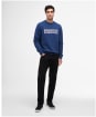 Men's Barbour International Essential Graphic Crew Sweatshirt - Insignia Blue