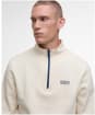 Men's Barbour International Clipper Funnel Neck Sweatshirt - Calico White