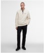 Men's Barbour International Clipper Funnel Neck Sweatshirt - Calico White