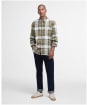 Men's Barbour Malham Checked Long Sleeved Relaxed Shirt - Bronze