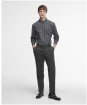 Men's Barbour Bramham Checked Long Sleeved Tailored Shirt - Navy