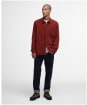 Men's Barbour Haltcliff Cord Relaxed Shirt - Fired Brick