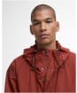 Men's Barbour Rig Showerproof Jacket - Fired Brick