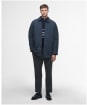Men's Barbour Wadded Lorden Showerproof Mac - Dark Navy