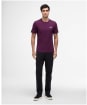 Men's Barbour International Small Logo Tee - Potent Merlot