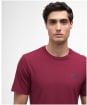Men's Barbour International Small Logo Tee - Antique Red