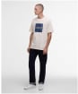 Men's Barbour International Moakes Graphic T-Shirt - Calico White