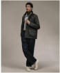 Men's Barbour Modern Beaufort Check Waxed Jacket - Olive Check