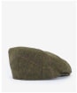Men's Barbour Wool Crieff Flat Cap - Olive / Purple / Yellow