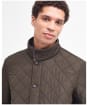 Men's Barbour Powell Quilted Jacket - Olive