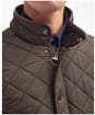 Men's Barbour Powell Quilted Jacket - Olive