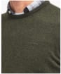 Men's Barbour Essential Lambswool Crew Neck Sweater - Seaweed