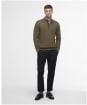 Men’s Barbour Avoch Half Zip Sweater - Olive Marl