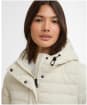 Women's Barbour International Jada Puffer Jacket - Bone White