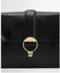 Women's Barbour Rosa Deboss Leather Crossbody Bag - Black Deboss Tartan