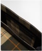 Women's Barbour Rosa Deboss Leather Crossbody Bag - Black Deboss Tartan