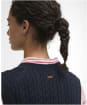 Women's Barbour Hartland Sleeveless Knitted Jumper - Navy