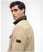 Men's Barbour International Trident Borg Fleece Overshirt - Mist