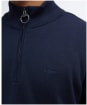 Men’s Barbour Cotton Half Zip Sweater - Navy