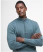 Men’s Barbour Cotton Half Zip Sweater - Vintage Teal
