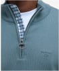 Men’s Barbour Cotton Half Zip Sweater - Vintage Teal