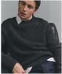 Men's Barbour International Chester Crew Knit Jumper - Charcoal Marl