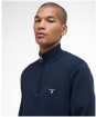 Men's Barbour Lingwood Compact Cotton Half Zip Sweater - Navy