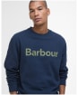 Men's Barbour Pique Applique Crew Sweatshirt - Navy