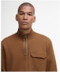 Men's Barbour Lowgill Relaxed Half Zip Sweatshirt - Umber