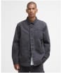 Men's Barbour Bowland Garment Dyed Overshirt - Black