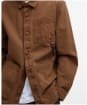 Men's Barbour Bowland Garment Dyed Overshirt - Umber