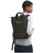 Barbour Field Wax Backpack - Olive / Black