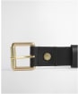 Women's Barbour Maia Leather Belt - Black