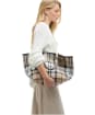 Women's Barbour Layla Tartan Large Tote Bag - Rosewood Tartan