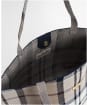 Women's Barbour Layla Tartan Large Tote Bag - Rosewood Tartan