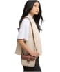Women's Barbour Mini Rosa Leather Crossbody Bag - Pebbled Pink / Brown