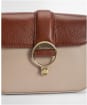 Women's Barbour Mini Rosa Leather Crossbody Bag - Pebbled Pink / Brown
